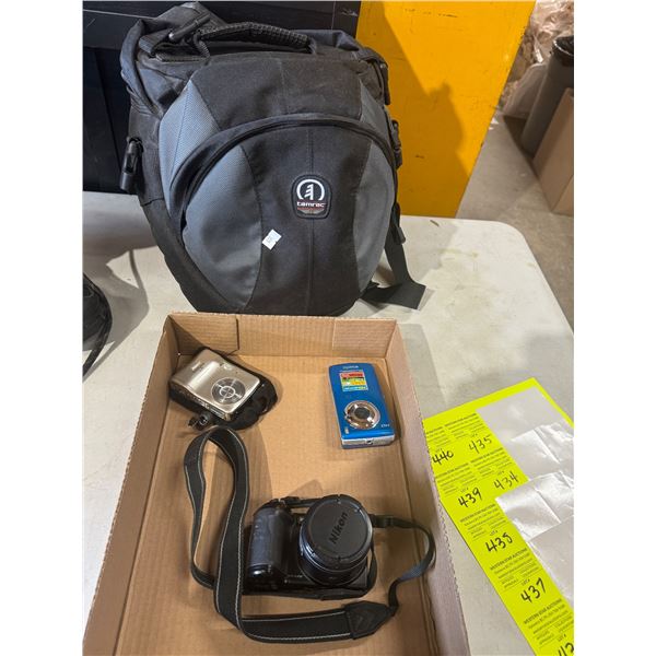 Camera bag and cameras