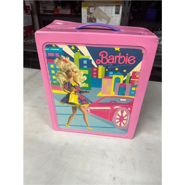 Vintage Barbie case and vintage bar clothing
