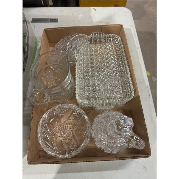 Crystal and other serving items