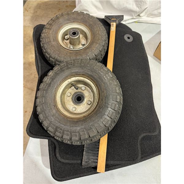Tires car mats etc