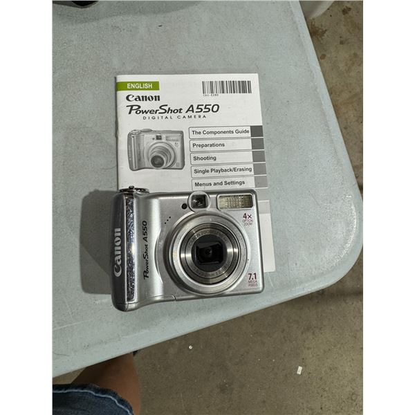 Canon power shot a 550 camera