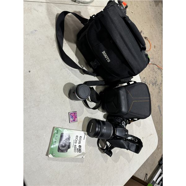 Canon EOS rebel digital XTI with extra lens