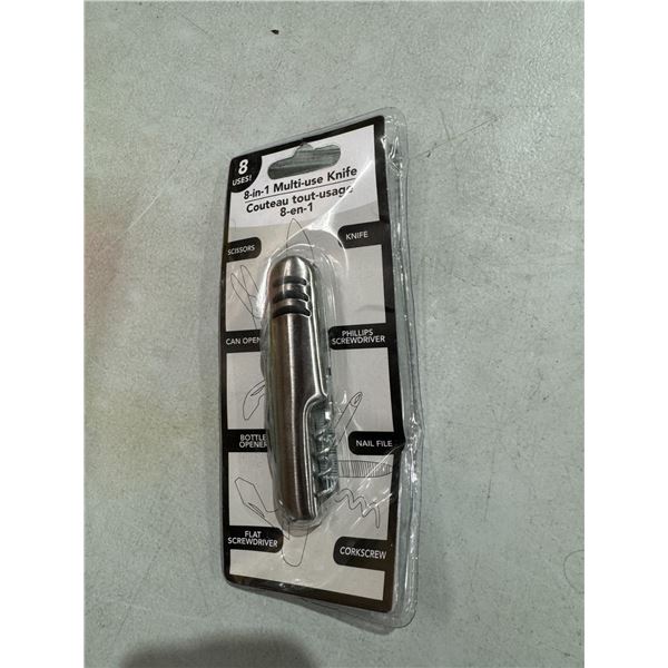 Eight in one multiuse knife