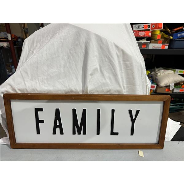 Family sign