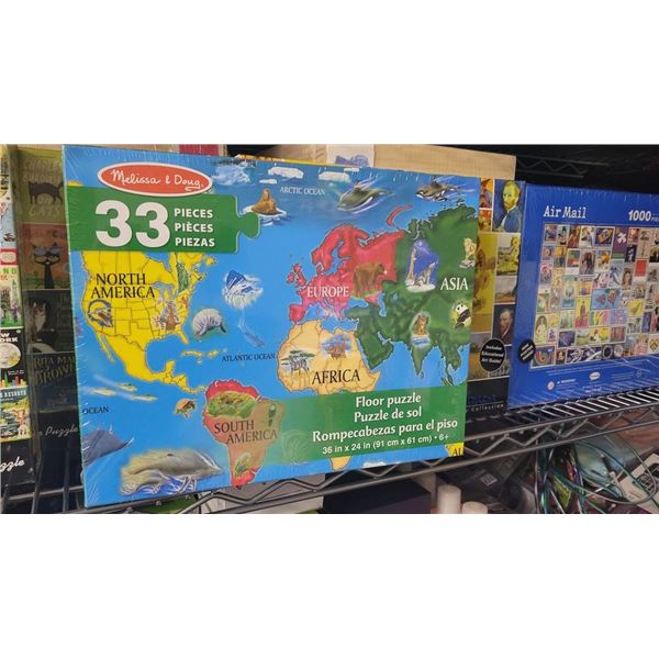 33 pc world floor puzle