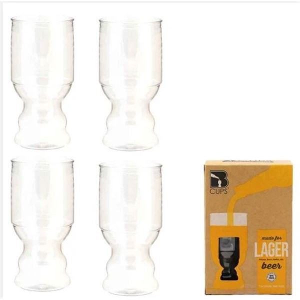 plastic beer glasses-Lager