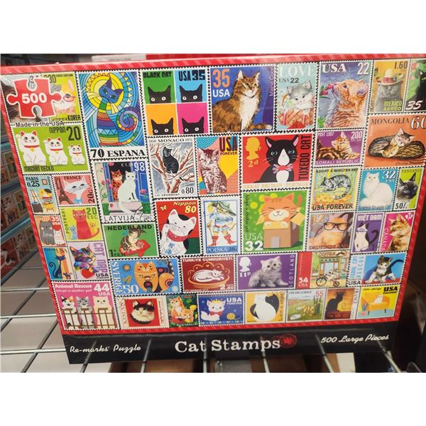 puzzle-cat stamp