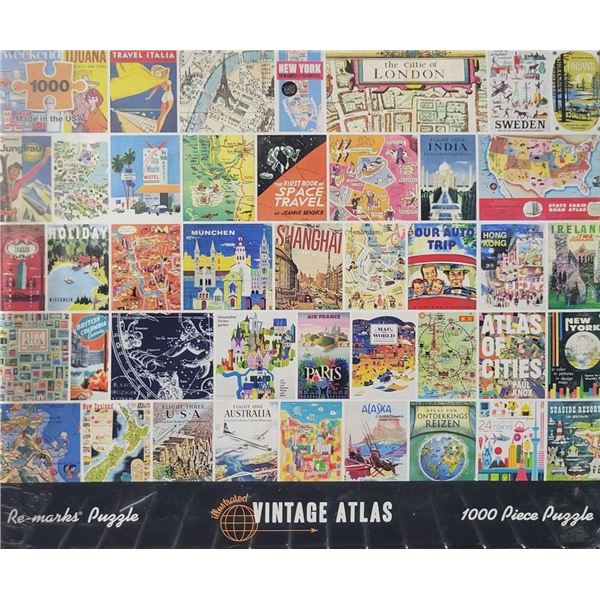 puzzle- vintage atlas