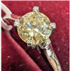 Image 1 : 14K WHITE GOLD 2G 0.5CT NATURAL DIAMOND  RING (~SIZE 4.5)