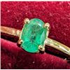 Image 2 : 10K YELLOW GOLD 1.5G EMERALD 0.5CT  RING (~SIZE 7)