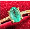 Image 1 : 14K YELLOW GOLD 1.5G EMERALD 0.5CT  RING (~SIZE 7)