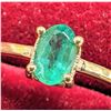 Image 2 : 14K YELLOW GOLD 1.5G EMERALD 0.5CT  RING (~SIZE 7)