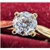 Image 2 : 10K YELLOW GOLD 1.4G LAB DIAMOND 0.26CT  RING (~SIZE 5.75)