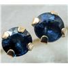 Image 1 : 10K YELLOW GOLD SAPPHIRE 0.4CT  EARRINGS