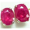 Image 1 : SILVER RUBY(1.8CT)  EARRINGS