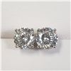 Image 1 : 14K WHITE GOLD MOISSANITE(2.4CT)  EARRINGS (~WEIGHT 1.34G)