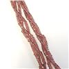 Image 2 : SILVER GARNET TRIPLE STRAND 16"  NECKLACE