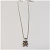 Image 2 : SILVER MARCASITE 18"  NECKLACE
