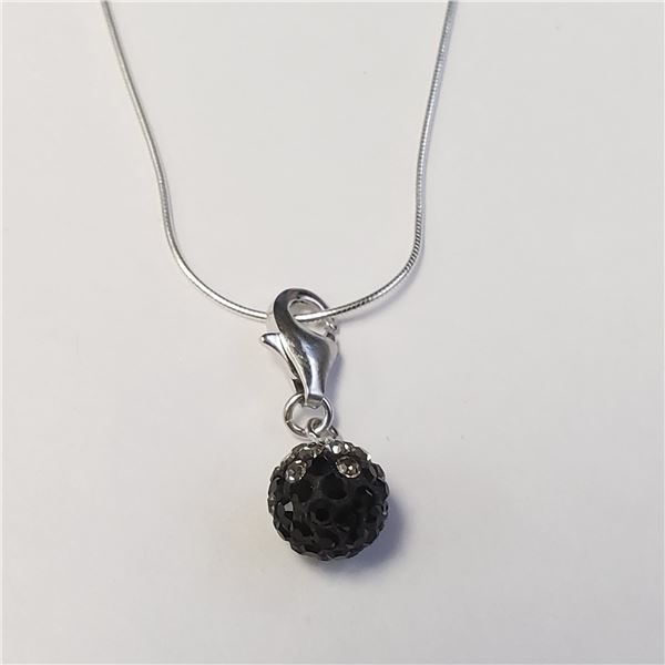 SILVER CZ 16"   NECKLACE