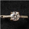 Image 1 : 10K YELLOW GOLD MOISSANITE(0.7CT) DIAMOND  RING (~SIZE 6).