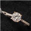 Image 3 : 10K YELLOW GOLD MOISSANITE(0.7CT) DIAMOND  RING (~SIZE 6).