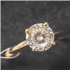 Image 2 : 10K YELLOW GOLD MOISSANITE(0.9CT)  RING (~SIZE 6) (~WEIGHT 1.55G)