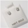Image 2 : 14K WHITE GOLD EARRING(0.25CT)  EARRINGS (~WEIGHT 0.43G)