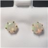 Image 1 : 10K YELLOW GOLD OPAL(1.28CT)  EARRINGS (~WEIGHT 0.77G)