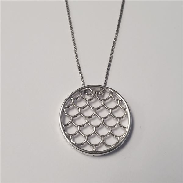 SILVER DIAMOND 18"   NECKLACE