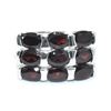 Image 2 : SILVER GARNET(6.85CT) RHODIUM PLATED RING (~SIZE 6.5) (~WEIGHT 5.65G)