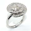 Image 2 : SILVER CUBIC ZIRCONIA(1.45CT) RHODIUM PLATED RING (~SIZE 8) (~WEIGHT 6.8G)
