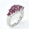Image 2 : SILVER RUBY(2.9CT) RHODIUM PLATED RING (~SIZE 7) (~WEIGHT 5.25G)