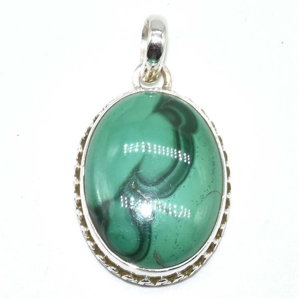 SILVER MELAKITE(14.4CT) HAND MADE PENDANT (~WEIGHT 9.8G)