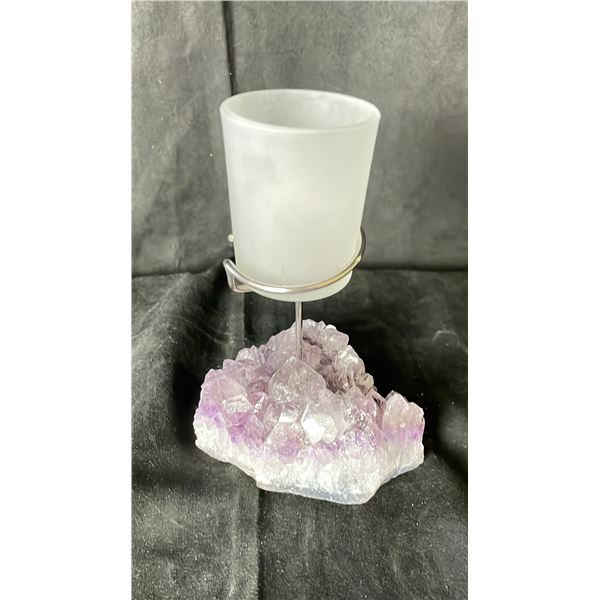AMETHYST CANDLE HOLDER RETAIL $380