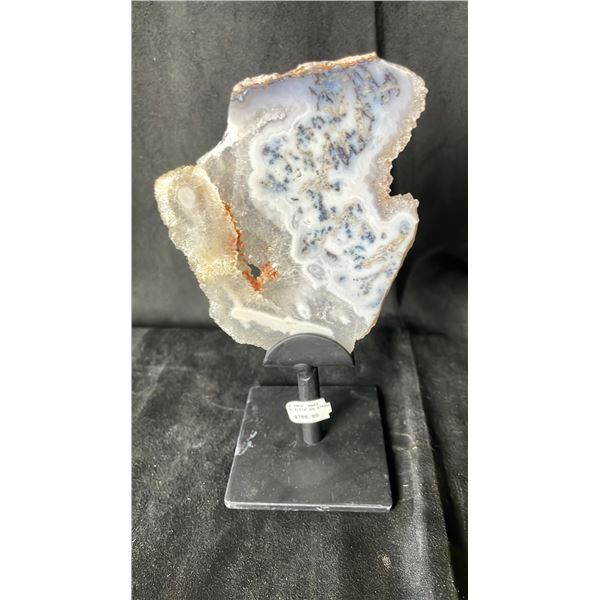 AGATE SLICE ON STAND 7" RETAIL $700