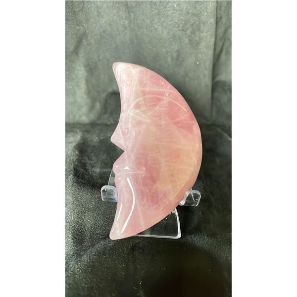 ROSE QUARTZ MOON FACE RETAIL $380