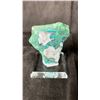 Image 2 : CHRYSOCOLLA & CLEAR QUARTZ POINT WITH INCLUSIONS