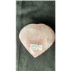 Image 2 : ROSE QUARTZ HEART CARVING 4.1" RETAIL $400