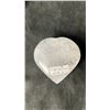 Image 2 : CLEAR QUARTZ HEART CARVING 3.5" RETAIL $400