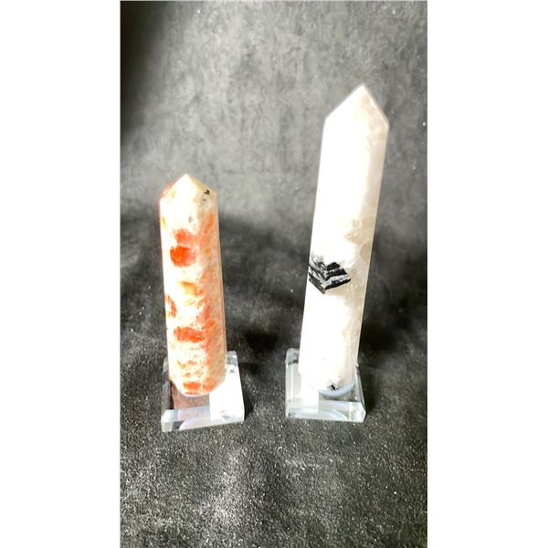 ORANGE SANDSTONE TOWER 4" & MOONSTONE TOWER 4.7"