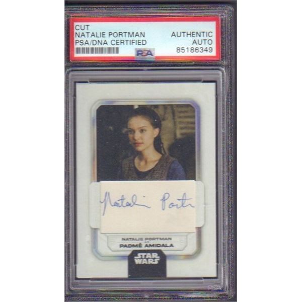 Natalie Portman signed Star Wars card PSA