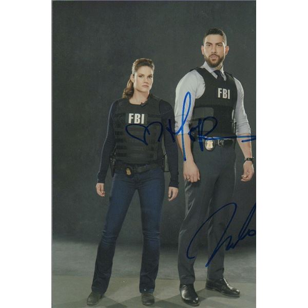 Zeeko Zaki/Missy Peregrym signed photo FBI