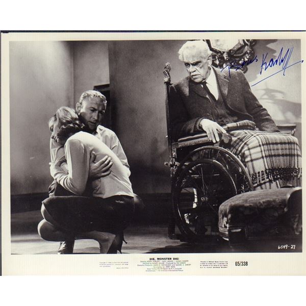 Boris Karloff signed vintage still