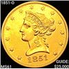 1851-O $10 Gold Eagle UNCIRCULATED