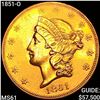 1851-O $20 Gold Double Eagle UNCIRCULATED