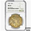 Image 1 : 1927 Silver Peace Dollar NGC MS62