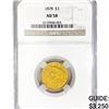 Image 1 : 1878 $3 Gold Piece NGC AU58
