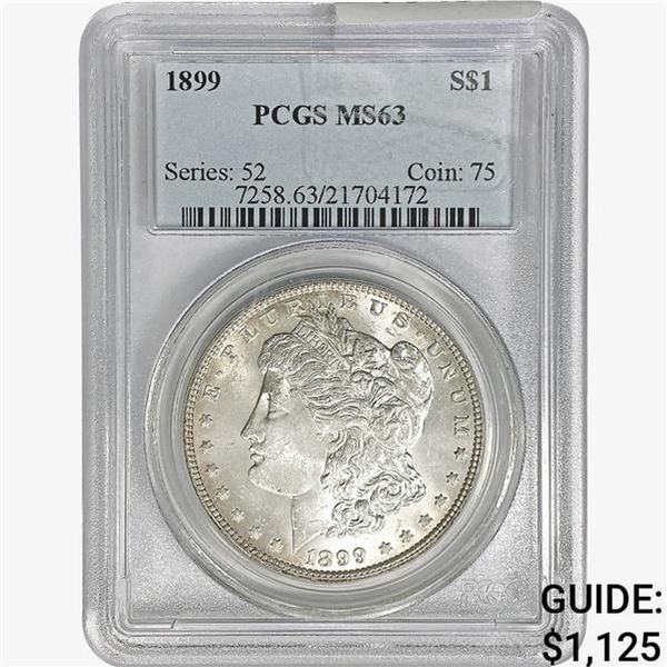 1899 Morgan Silver Dollar PCGS MS63