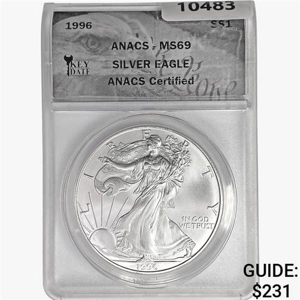 1996 Silver Eagle ANACS MS69