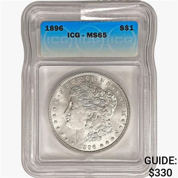 1896 Morgan Silver Dollar ICG MS65